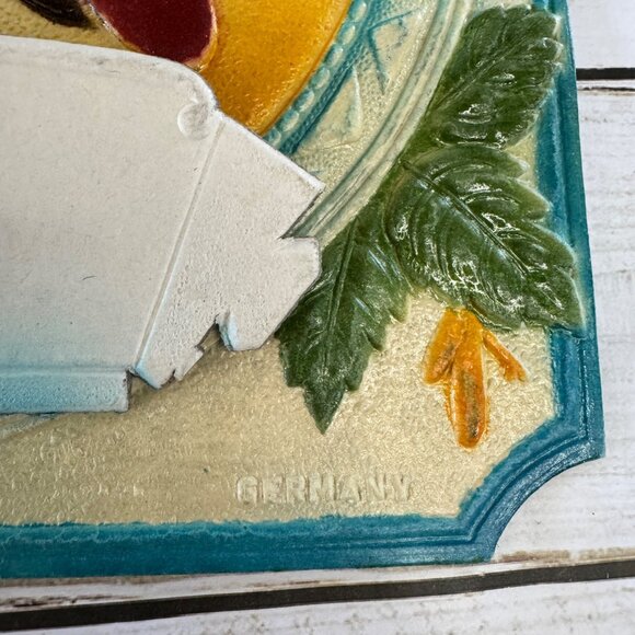 German Die Cut Embossed Lattice German Shepherd 3d Display Collectible Vintage - Picture 5 of 9